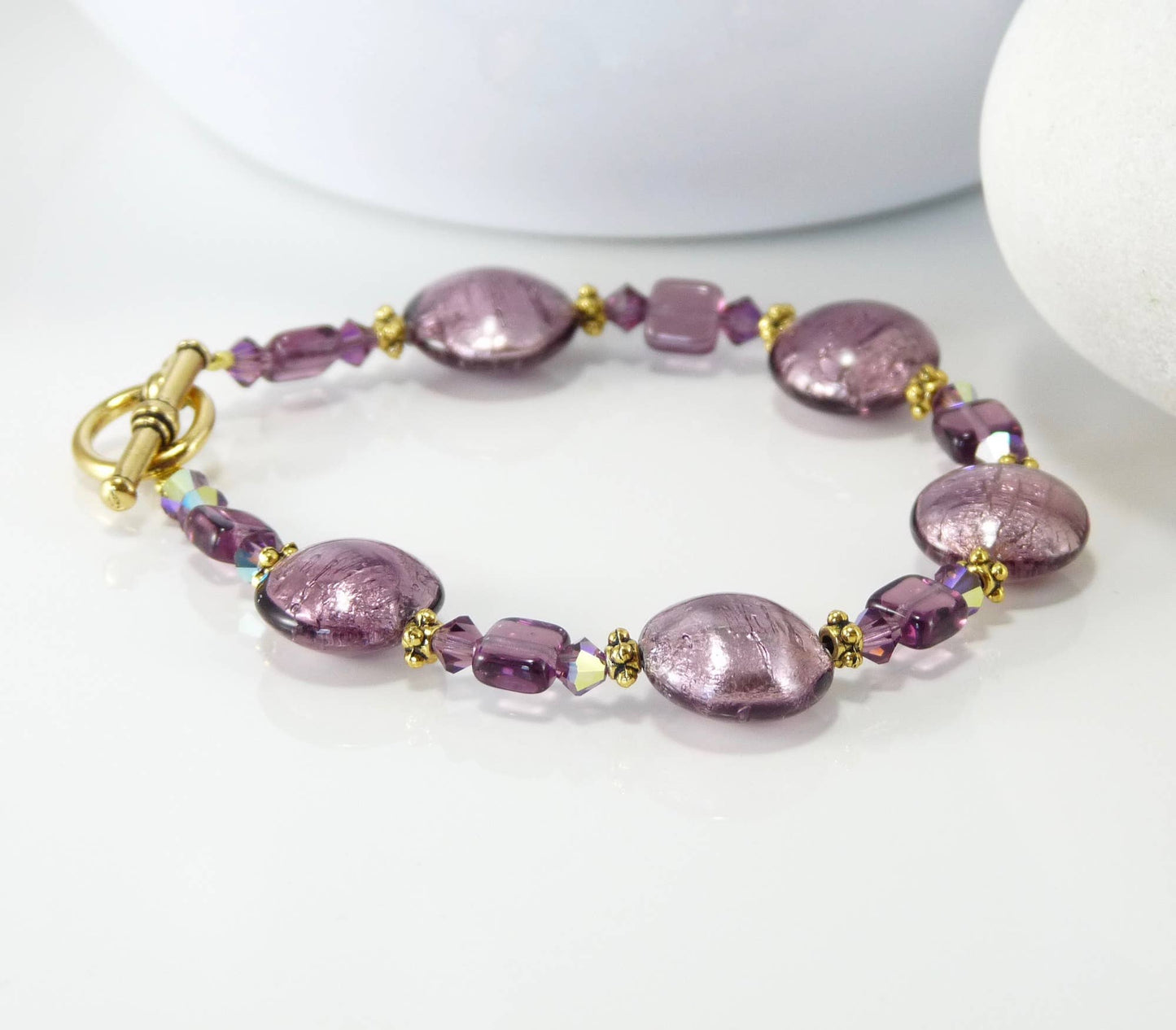 Beaded Glass Bracelet