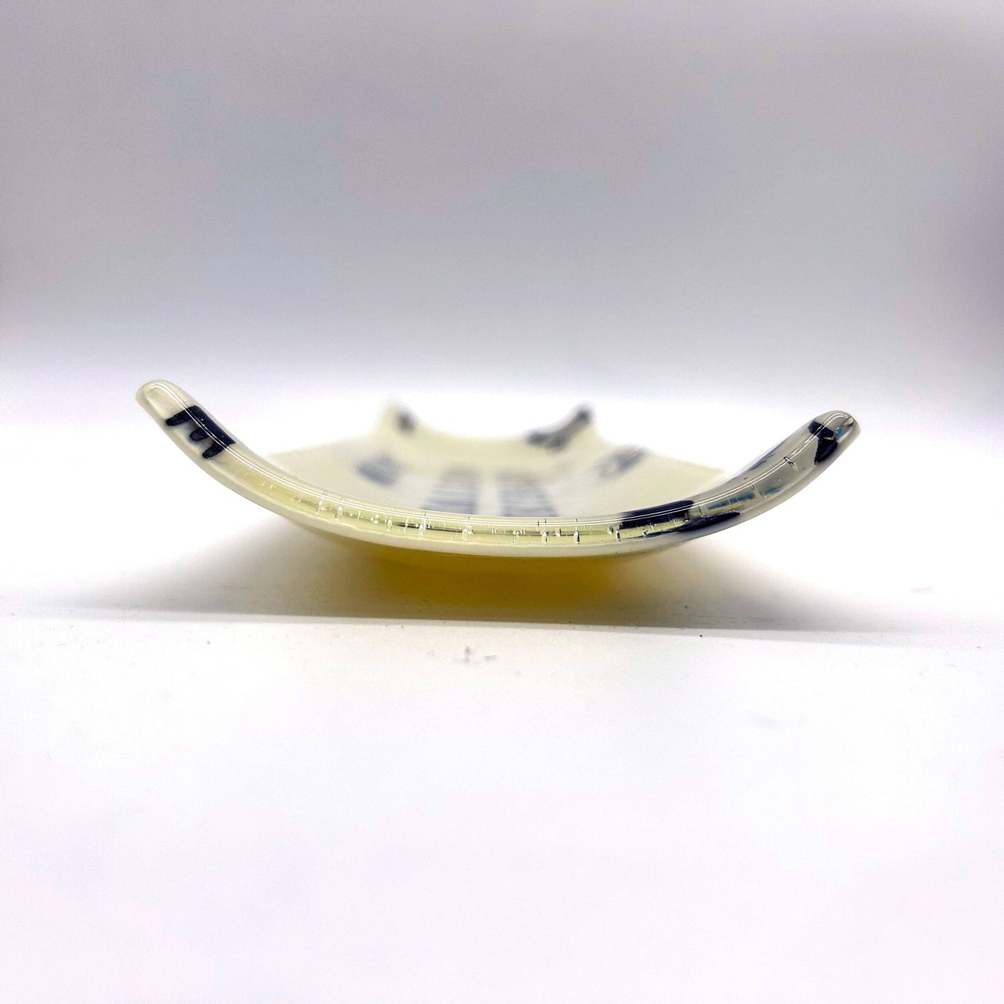 Crow 17" Fused Glass Channel Platter
