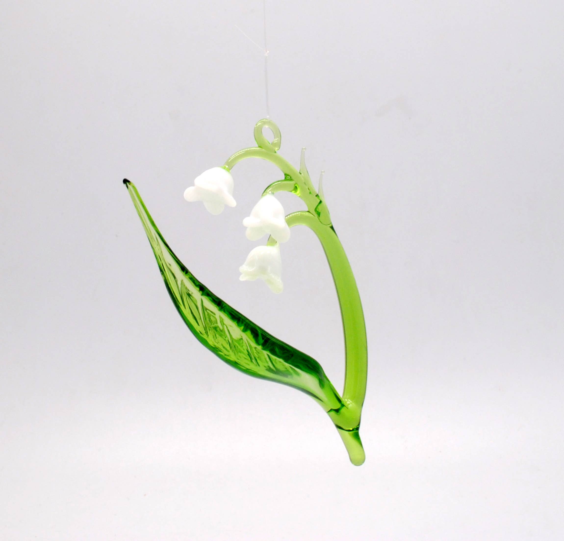 glass lily flower Hanging Lily of the Valley – The Furnace: a glassworks + gallery