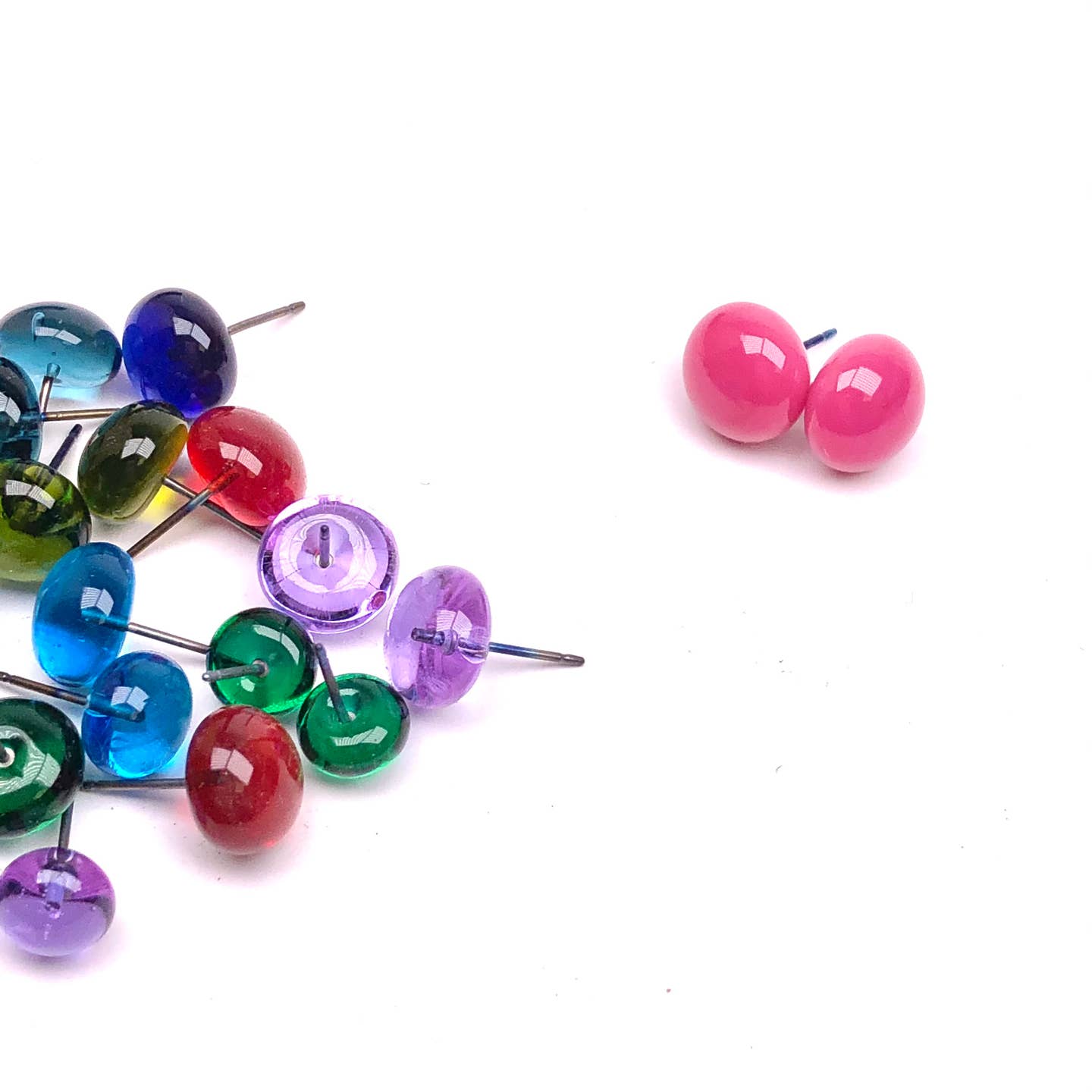Button Post Earrings