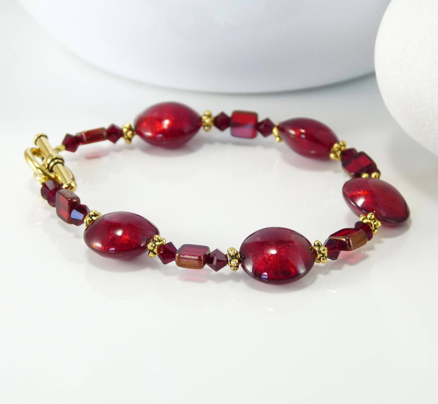 Beaded Glass Bracelet