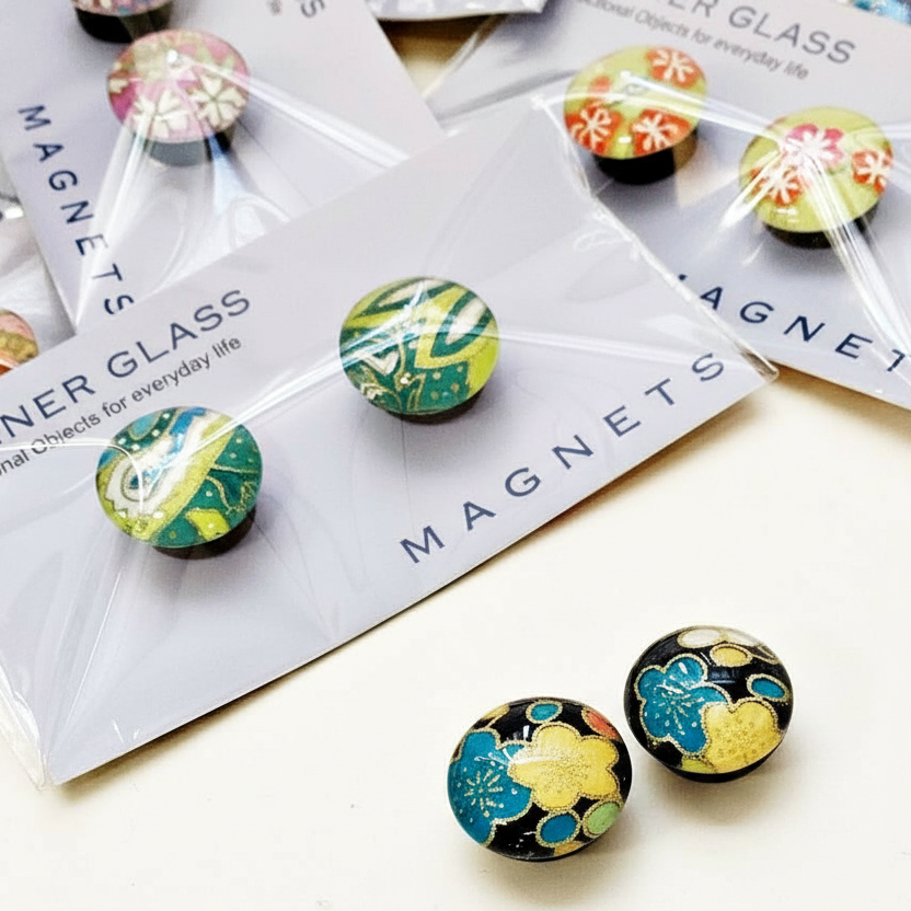 Magnet - Japanese Chiyogami Circles - Sets of 2, 4 or 8