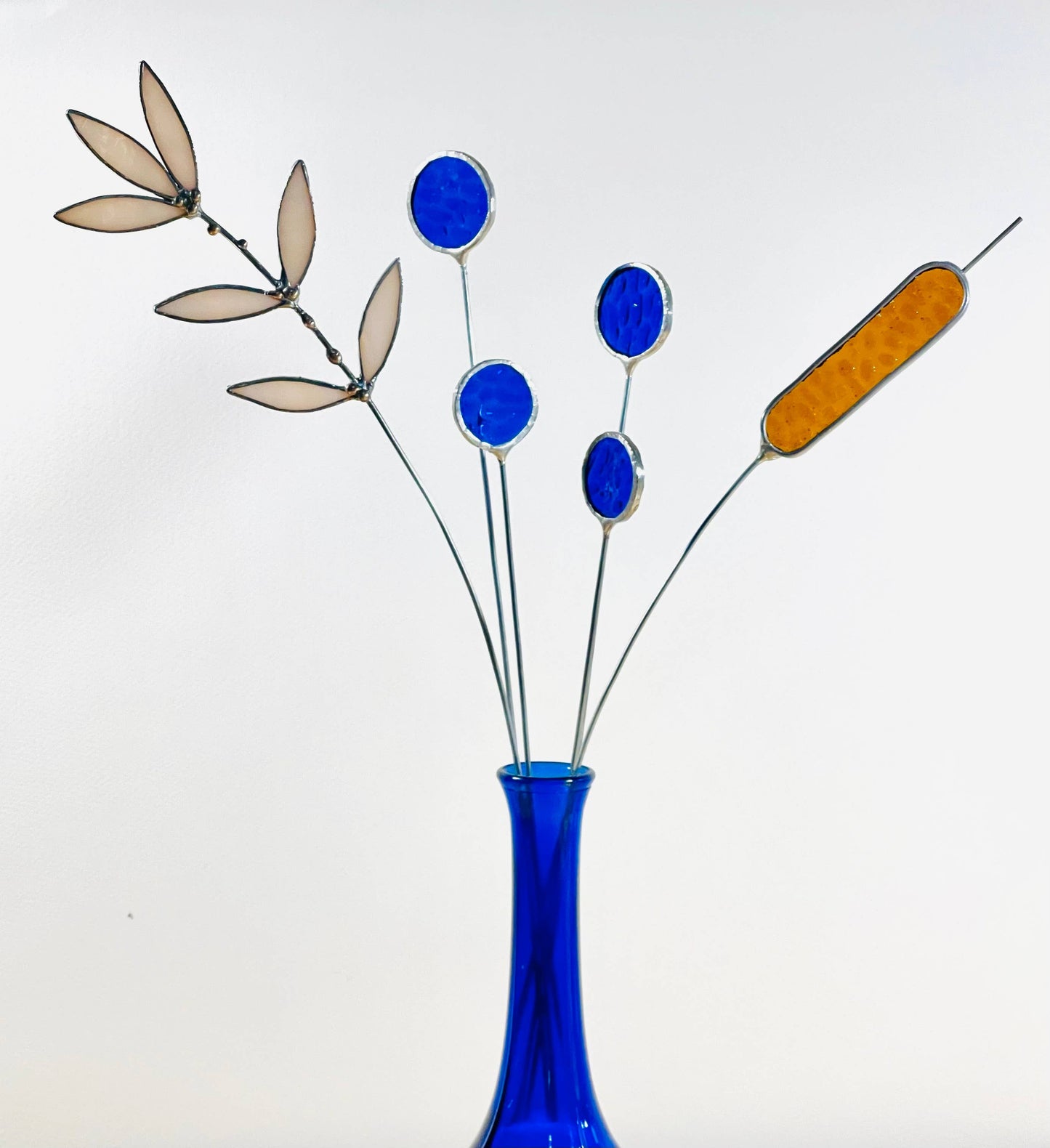 Blue Glass Globe Thistle Stem