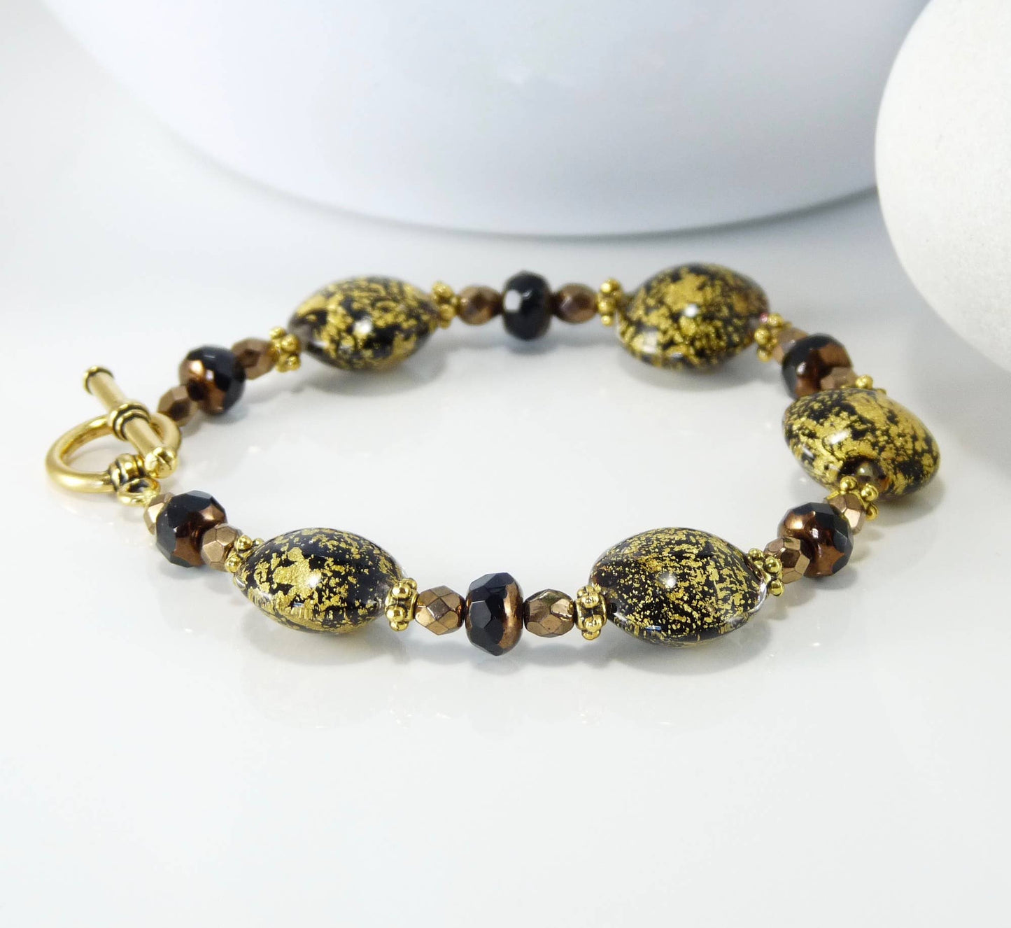 Beaded Glass Bracelet