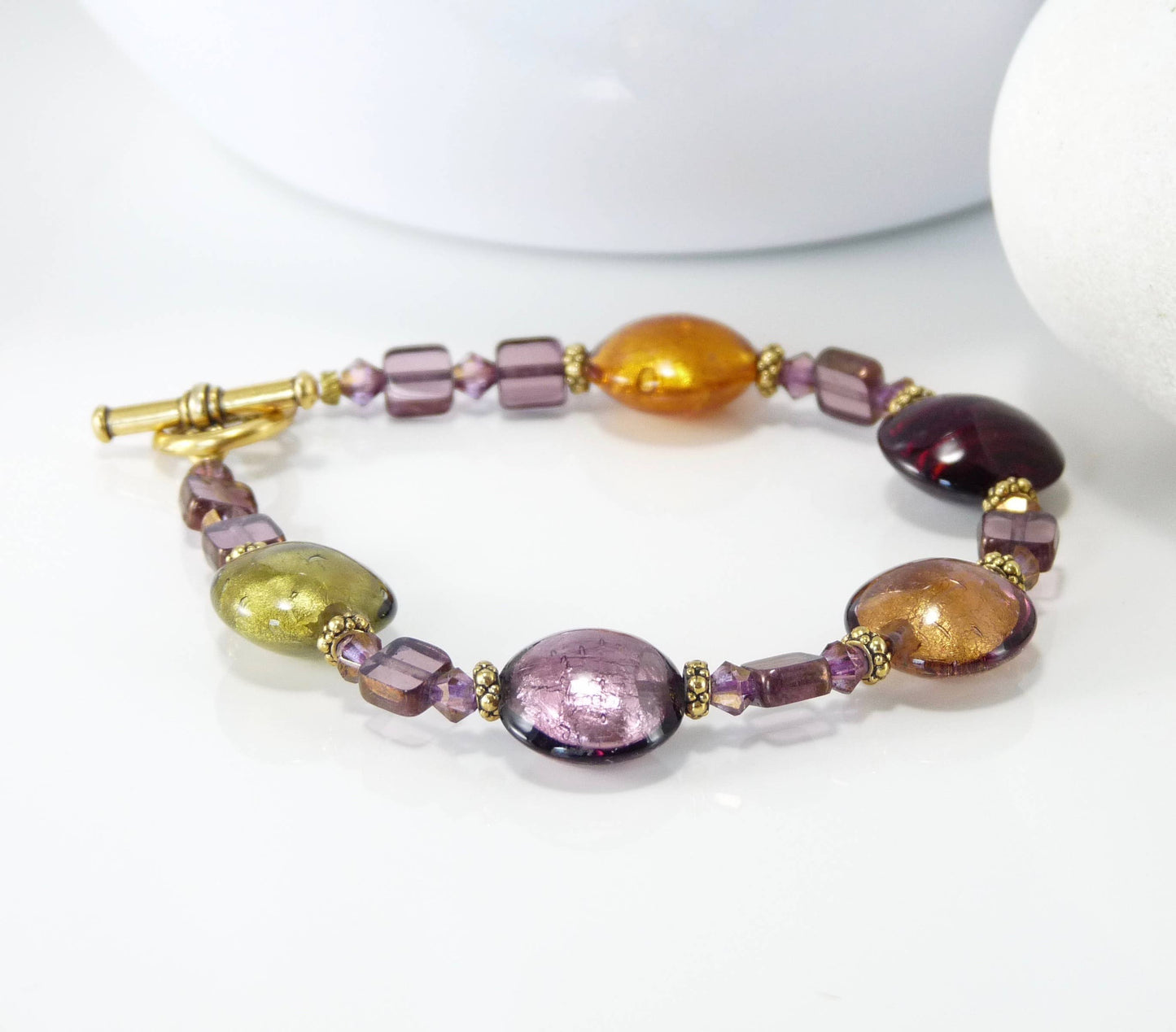 Beaded Glass Bracelet