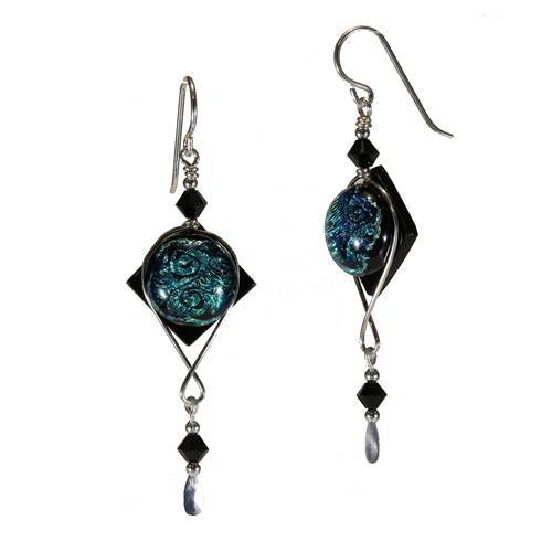 Circle-Square Earrings