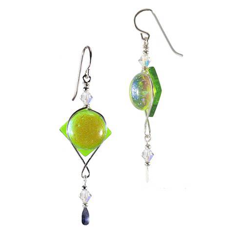 Circle-Square Earrings