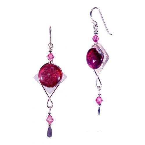Circle-Square Earrings