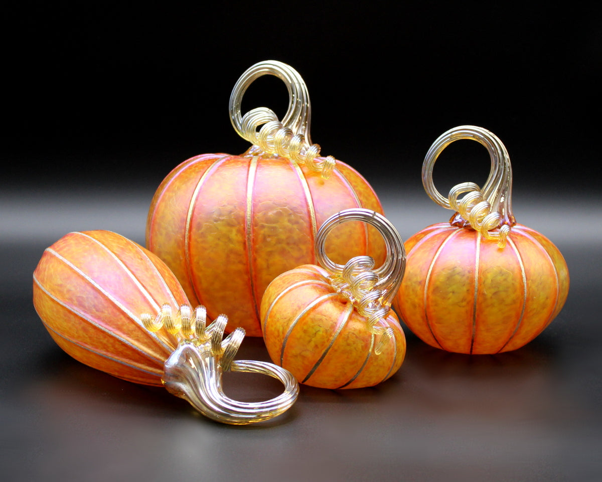 Sunrise Orange Pumpkins + Gourds