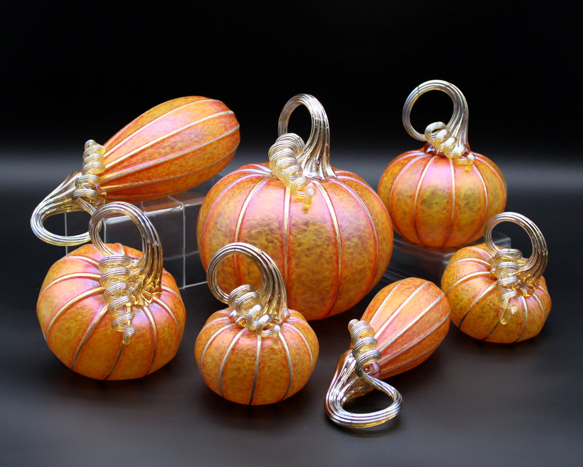 Sunrise Orange Pumpkins + Gourds