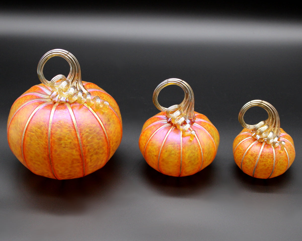 Sunrise Orange Pumpkins + Gourds