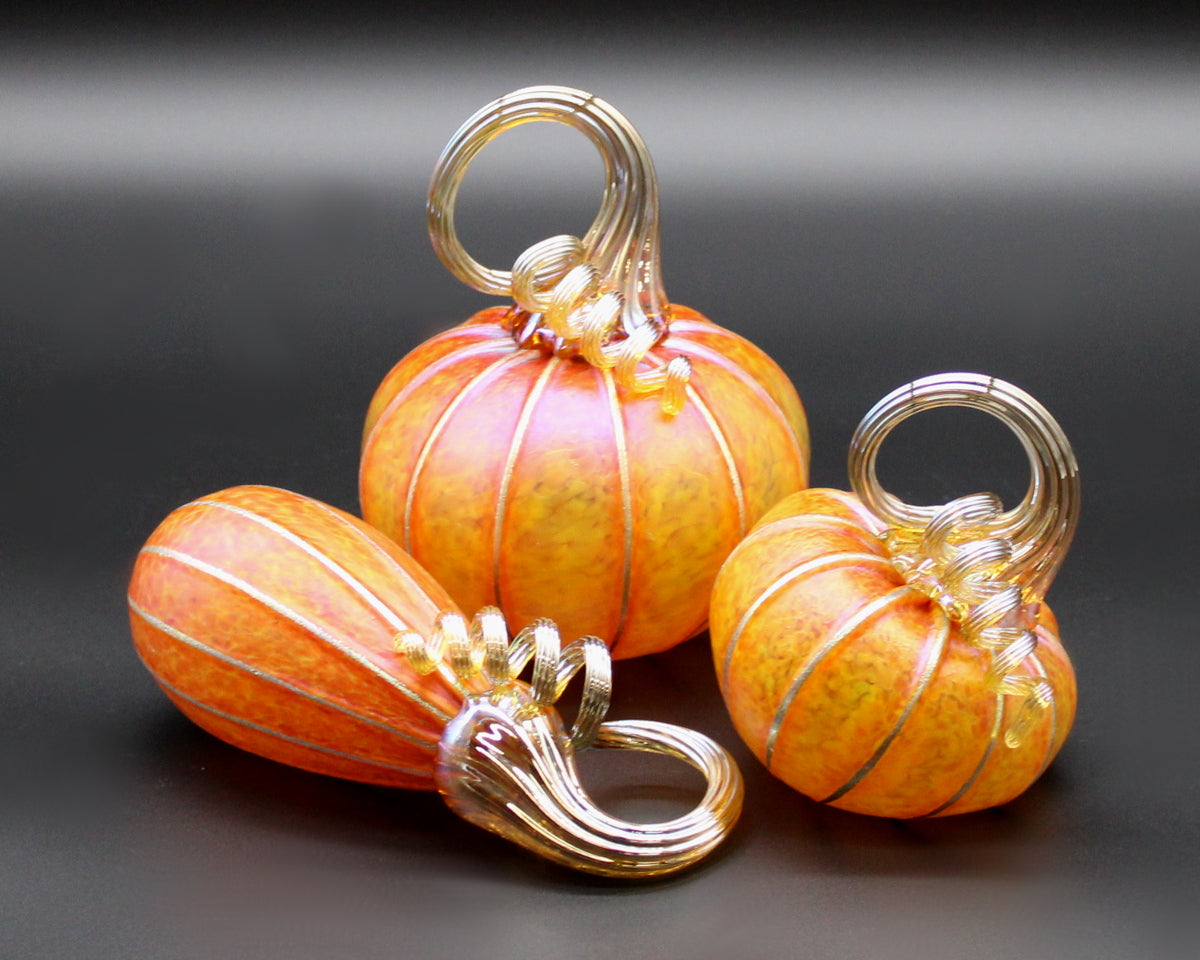 Sunrise Orange Pumpkins + Gourds