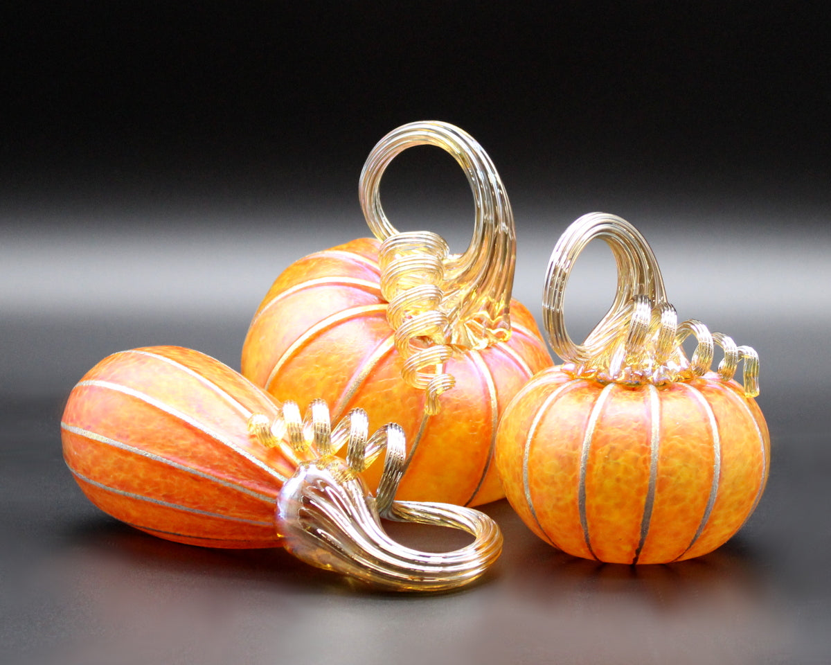 Sunrise Orange Pumpkins + Gourds