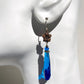 Long Turquoise Prism Drop Earrings