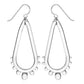 Glass Tear Drop Wheel Earrings