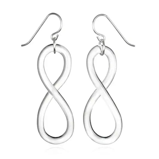 Glass Figure Eight Earrings