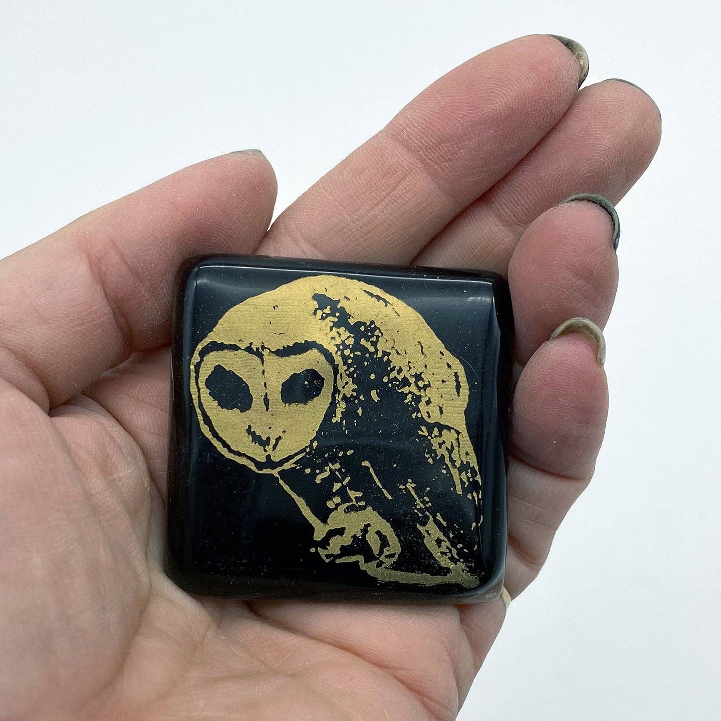 Glass Magnet - Mystical Owl