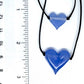Confetti Flameworked Glass Heart Necklace