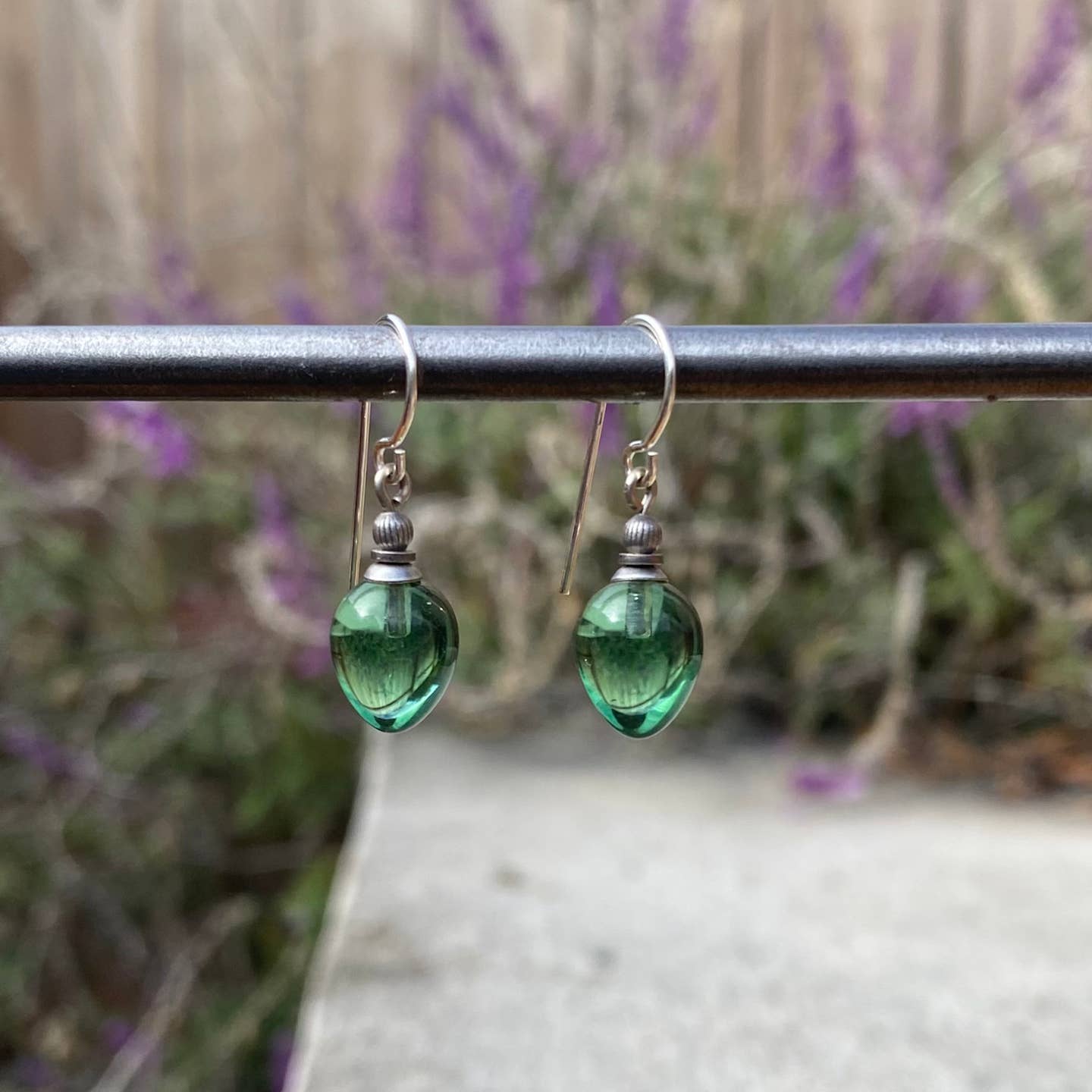 Mini Berry Glass Drop Earrings