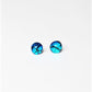 Dichroic Stud Earrings - Round
