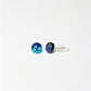 Dichroic Stud Earrings - Round