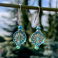 Aster Flower Glass Earrings - Asst Colors