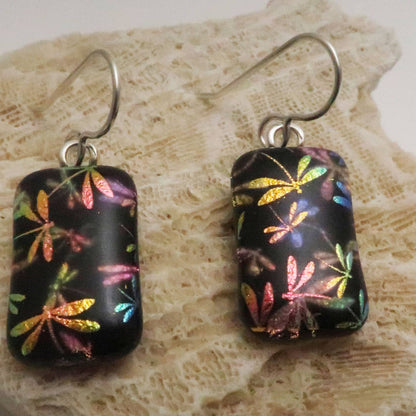 Double-Layer Dragonfly Earrings