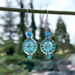 Aster Flower Glass Earrings - Asst Colors