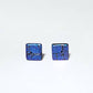 Dichroic Stud Earrings - Square