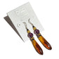 Long Topaz Prism Drop Earrings