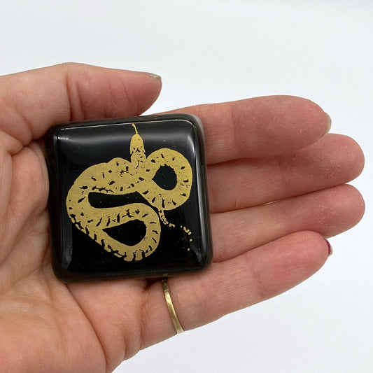Glass Magnet - Mystical Snake