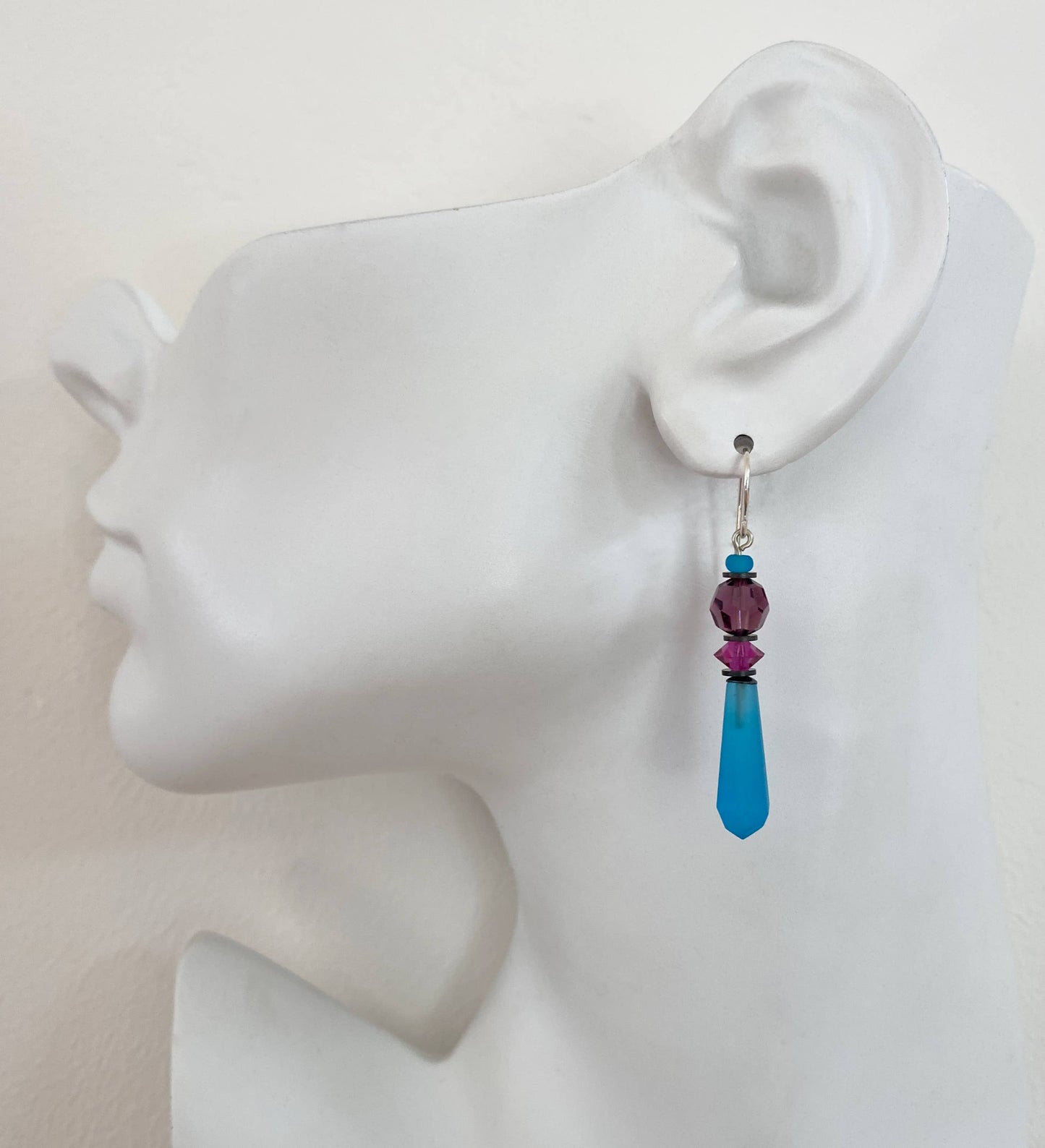 Opera Prism Earrings in Aqua