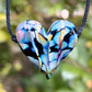 Confetti Flameworked Glass Heart Necklace