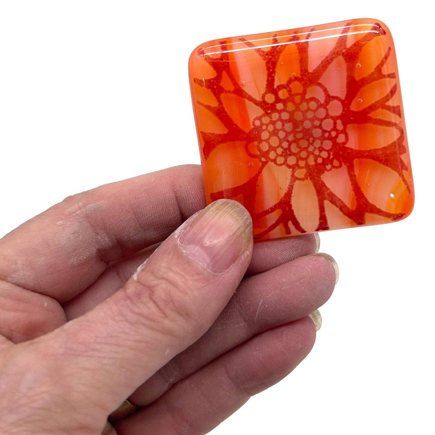 Glass Magnet - Dahlia