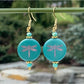 Etched Dragonfly Earrings