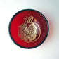 Enameled Glass Bowl - Pomegranate