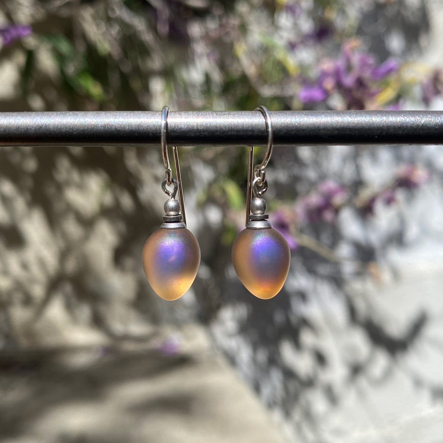 Mini Berry Glass Drop Earrings