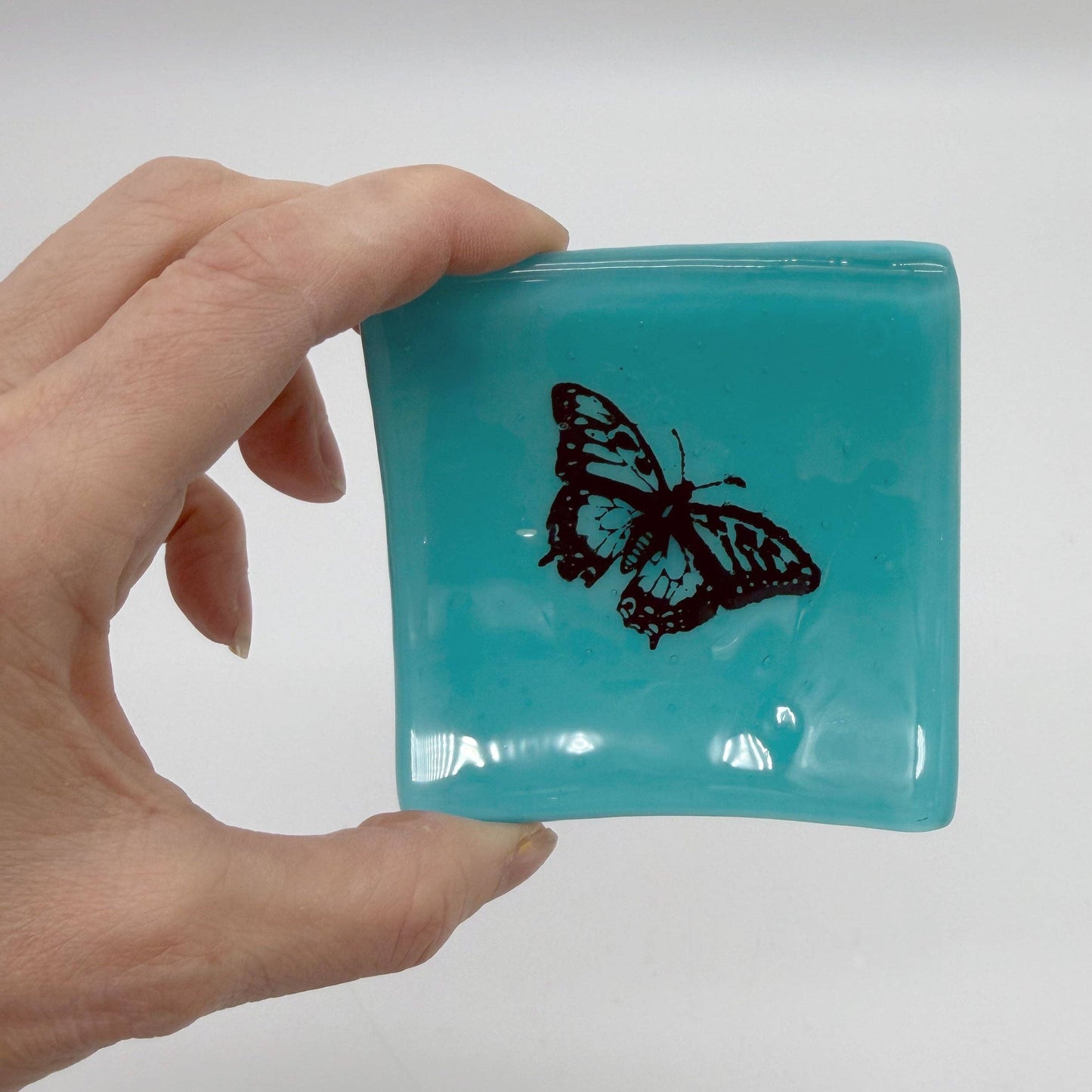 Trinket Dish - Butterfly | 2.75" Fused Glass