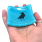 Trinket Dish - Crow | 2.75" Fused Glass