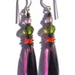 Opera Prism Earrings in Dark Magenta