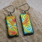 Spiral Dichroic Earrings
