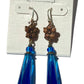Long Turquoise Prism Drop Earrings