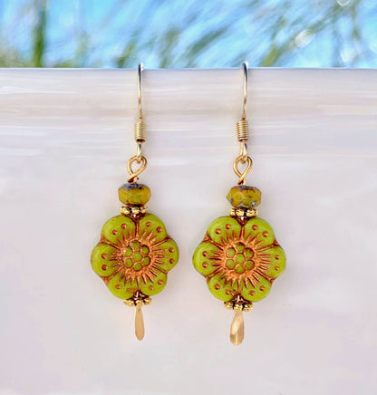 Flower Earrings - Asst Colors