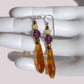 Long Topaz Prism Drop Earrings