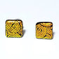 Dichroic Stud Earrings - Square