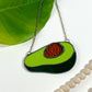 Stained Glass Avocado Suncatcher