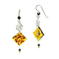 Spiral-Square Earrings