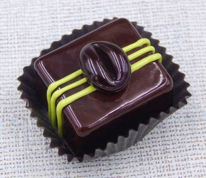 Glass Chocolate with Coffee Bean