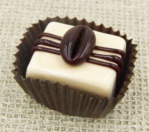 Glass Chocolate with Coffee Bean