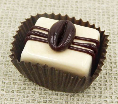 Glass Chocolate with Coffee Bean